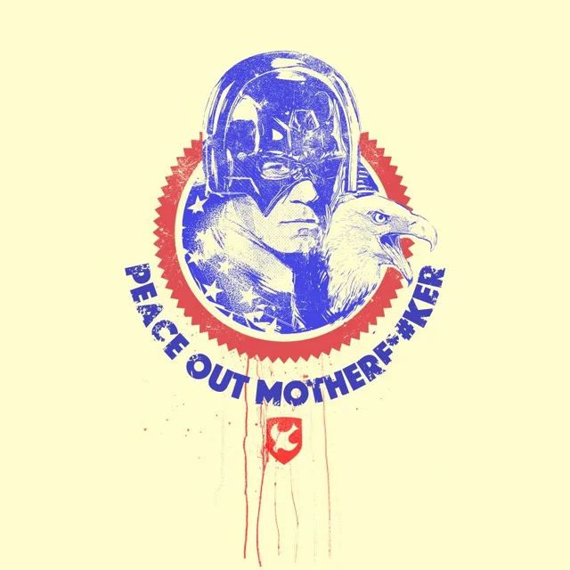 DC Comics Peacemaker Peace Out Motherf#%ker Unisex T-Shirt - Cream