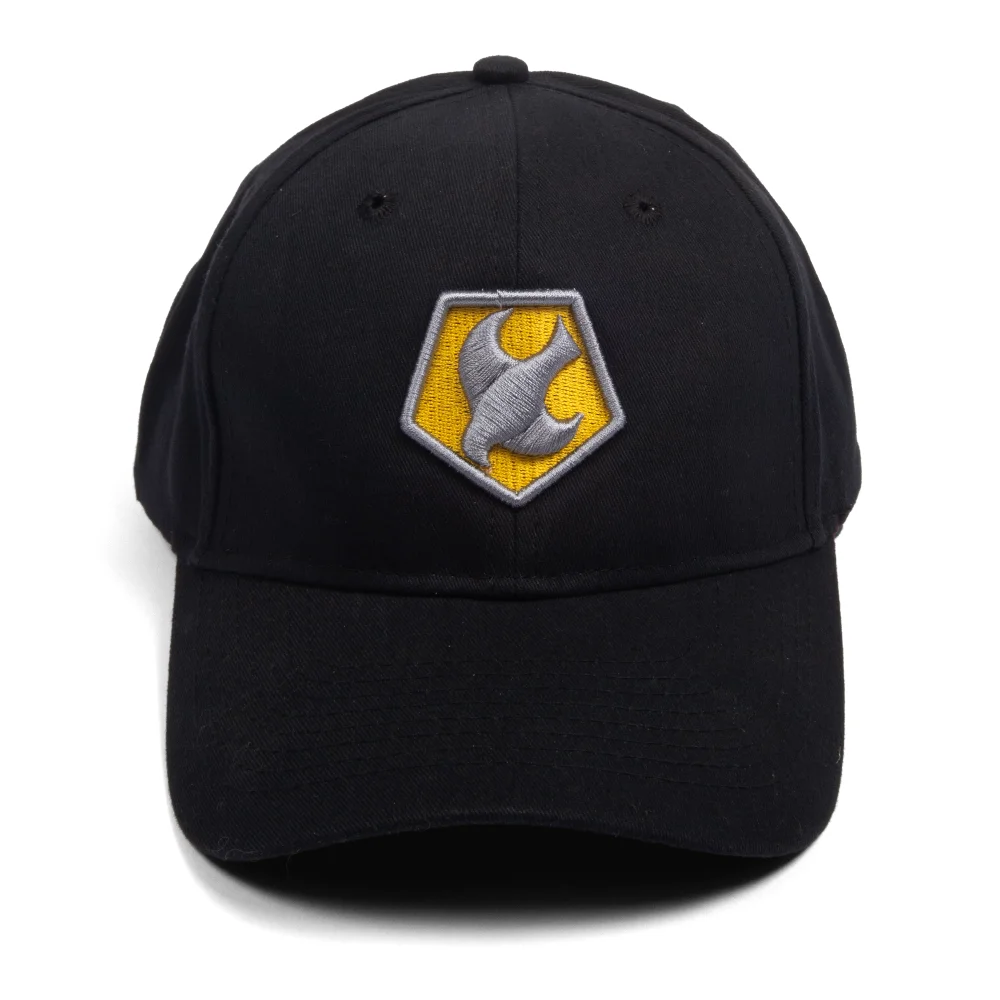 DC Comics Peacemaker Helmet Symbol Embroidered Baseball Cap - Black Image 1