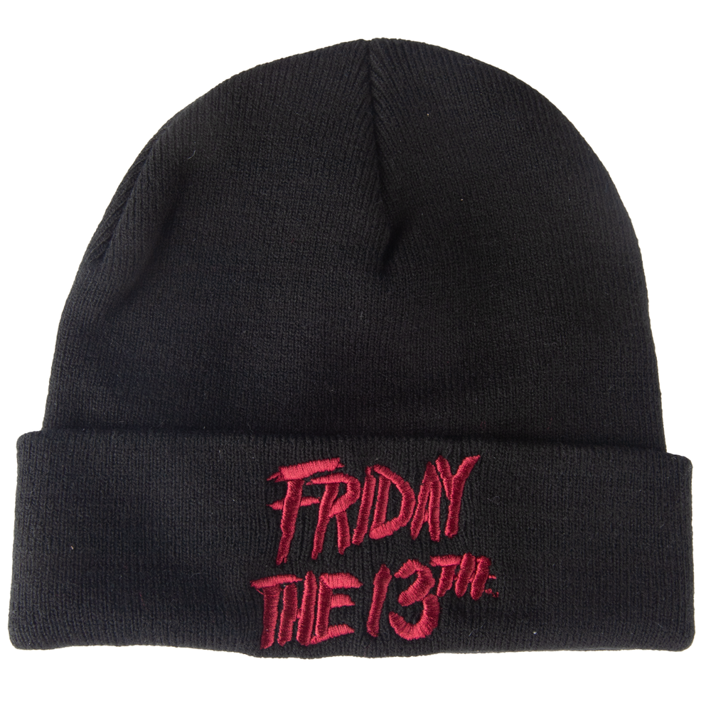 Friday the 13th Classic Logo Beanie - Black Image 1
