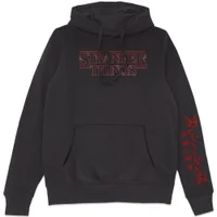 Stranger Things Logo Hoodie - Black - undefined undefined