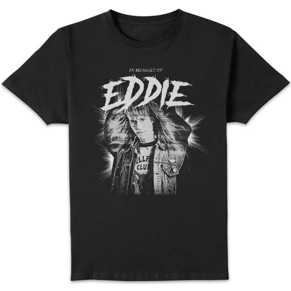 Stranger Things Eddie Munson Memorial Unisex T-Shirt - Black - S Image 1