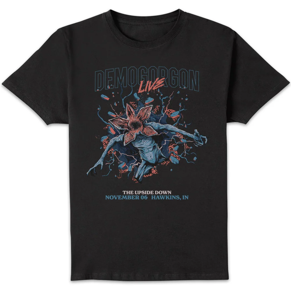 Stranger Things Demogorgon Live Unisex T-Shirt - Black - S Image 1