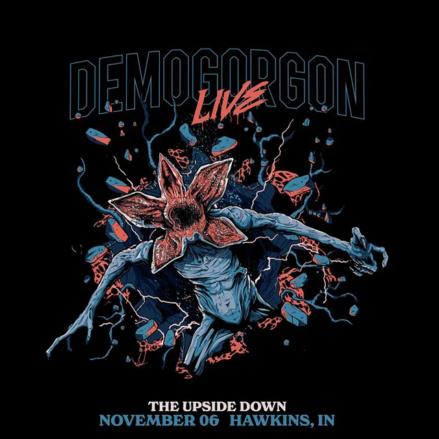 Stranger Things Demogorgon Live Unisex T-Shirt - Black