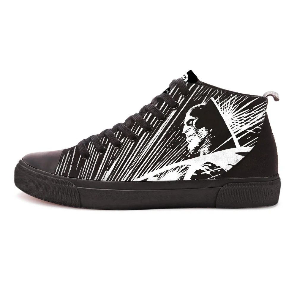 Akedo x DC Comics Batman Contrast High Top - All Black - UK 5 / EU 38 / US Men's 5.5 / US Women's 7 Image 1