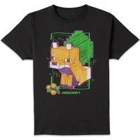 Minecraft Fox Unisex T-Shirt - Black
