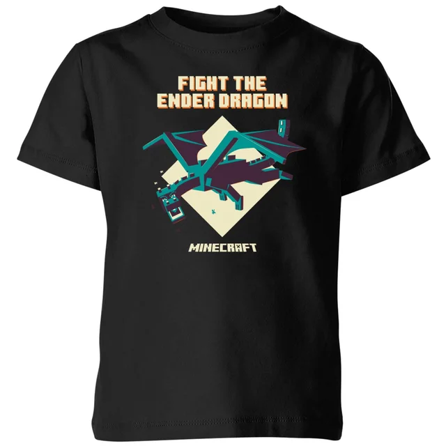 Minecraft Ender Dragon Kids' T-Shirt - Black