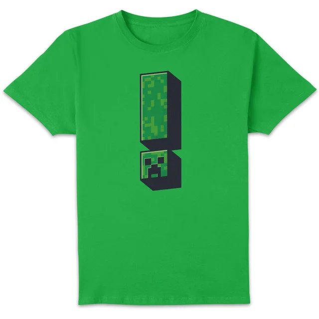 Minecraft Creeper Exclamation Unisex T-Shirt - Kelly Green
