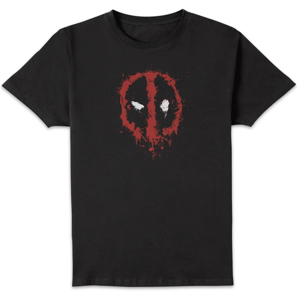 Marvel Deadpool Splat Unisex T-Shirt - Black - S Image 1