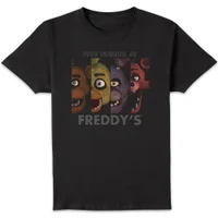 Five Nights at Freddy's Panel X4 Character Unisex T-Shirt - Black - undefined undefined