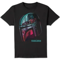 Star Wars The Mandalorian Helmet Reflection Unisex T-Shirt - Black - undefined undefined