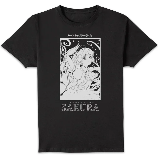 Cardcaptor Sakura Monochrome Box Unisex T-Shirt - Black