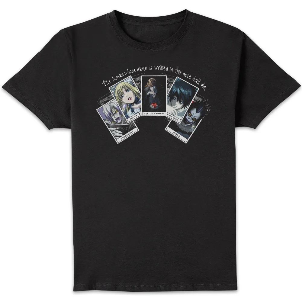 Death Note Playing Cards Unisex T-Shirt - Black - S Image 1
