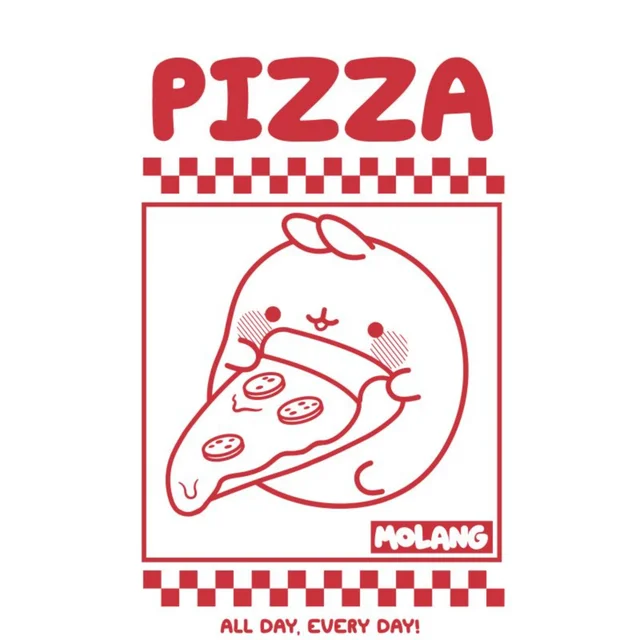 Molang Pizza Box Unisex T-Shirt - White