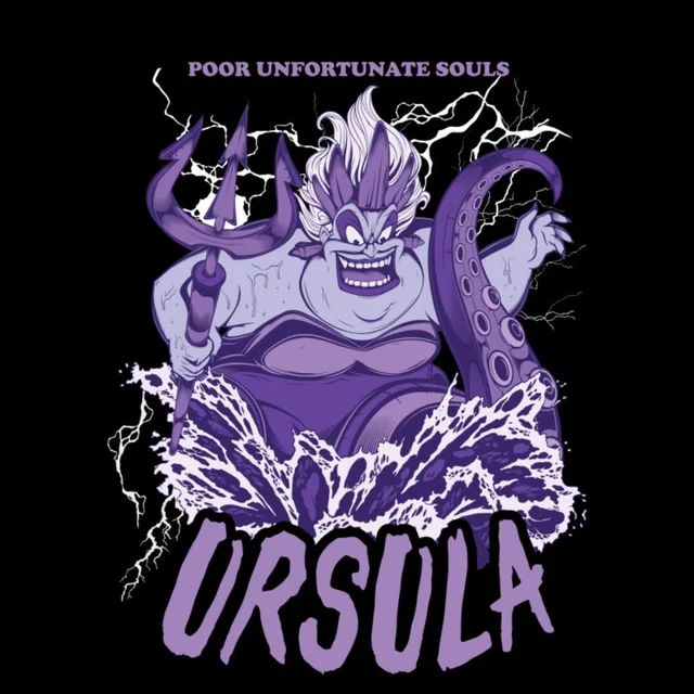 Disney Ursula Unisex T-Shirt - Black