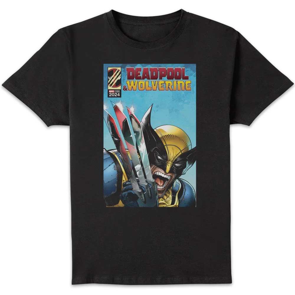 Marvel Deadpool Wolverine Reflection Unisex T-Shirt - Black - S Image 1