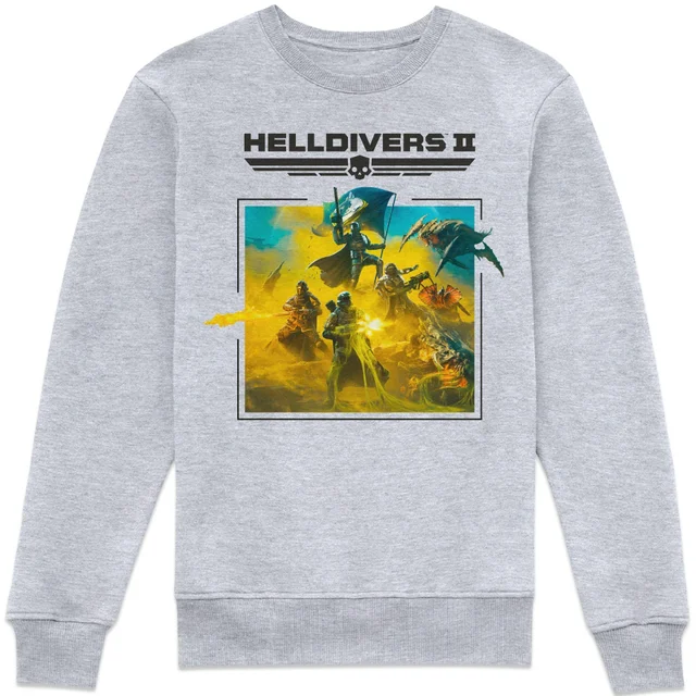 Helldivers II Poster Sweatshirt - Grey