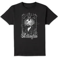 The Nightmare Before Christmas Jack Skellington In Frame Unisex T-Shirt - Black - undefined undefined