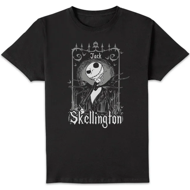 The Nightmare Before Christmas Jack Skellington In Frame Unisex T-Shirt - Black