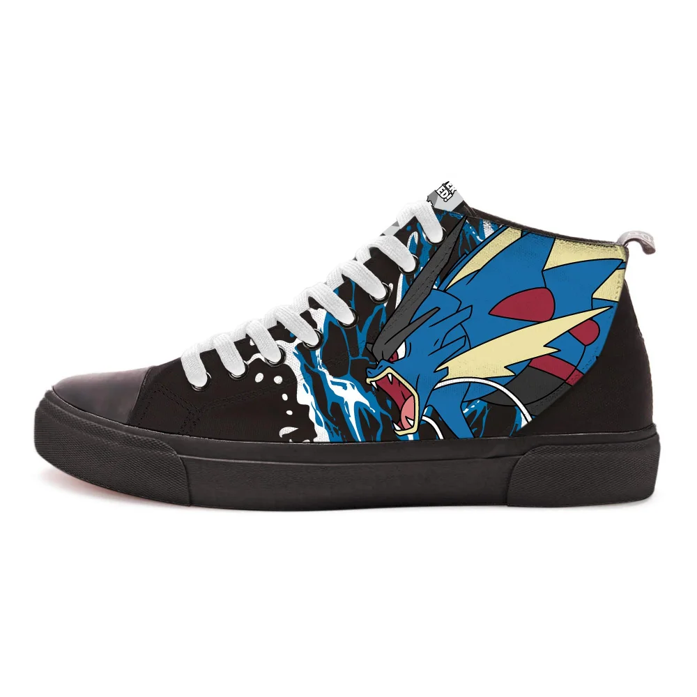 Pokémon Mega Gyarados High Top - Black / Black - UK 8 / EU 42 / US Men's 8.5 / US Women's 10 Image 1