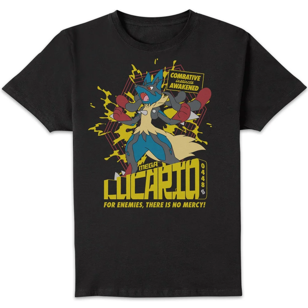 Pokémon Mega Lucario Unisex T-Shirt - Black - S Image 1