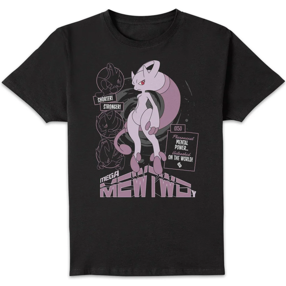 Pokémon Mega Mewtwo Y Unisex T-Shirt - Black - 5XL Image 1