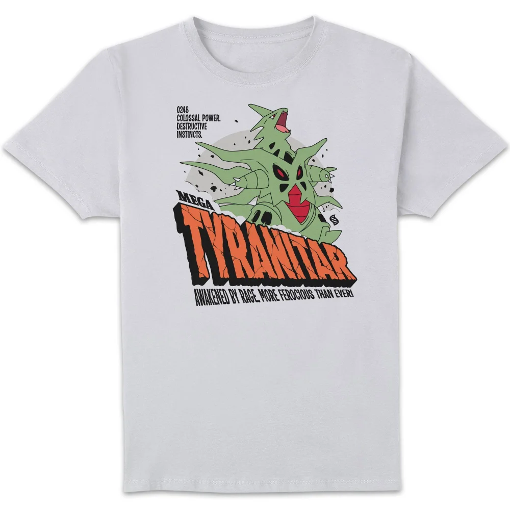 Pokémon Mega Tyranitar Unisex T-Shirt - White - S Image 1
