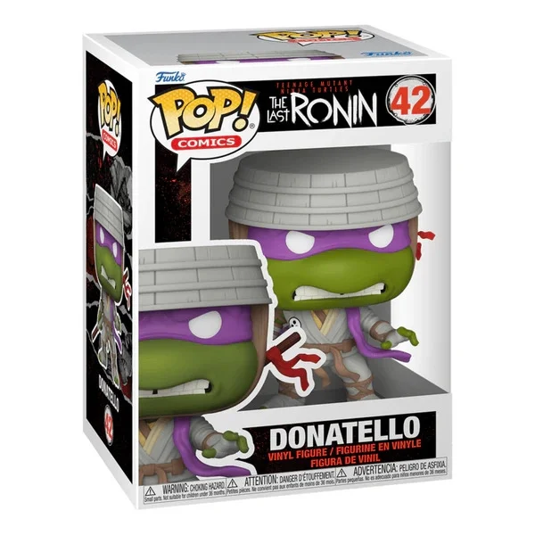 Teenage Mutant Ninja Turtles Donatello Funko Pop! Comics Left-Right Vinyl Figure Image 1