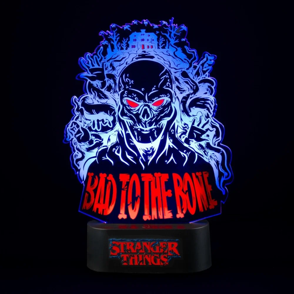 Stranger Things Bad To The Bone LED Table Lamp Image 1