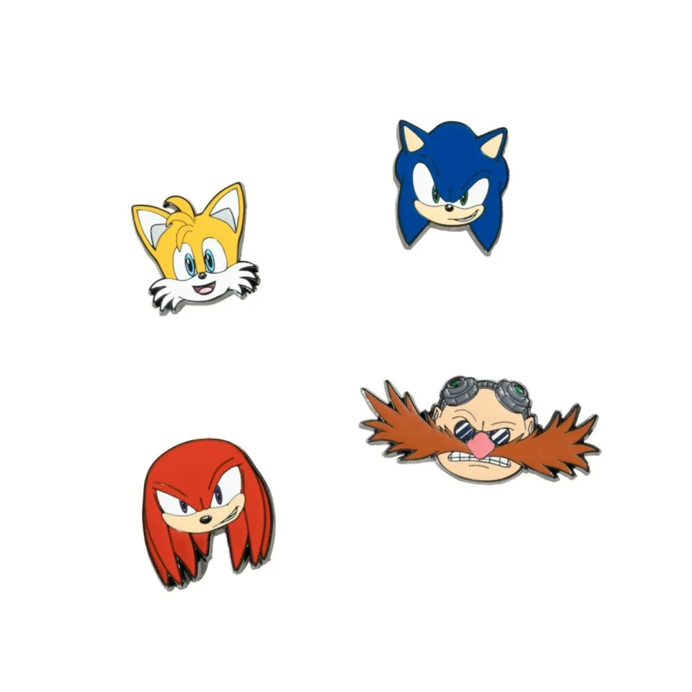Sonic The Hedgehog Set Of 4 Pins Image 1