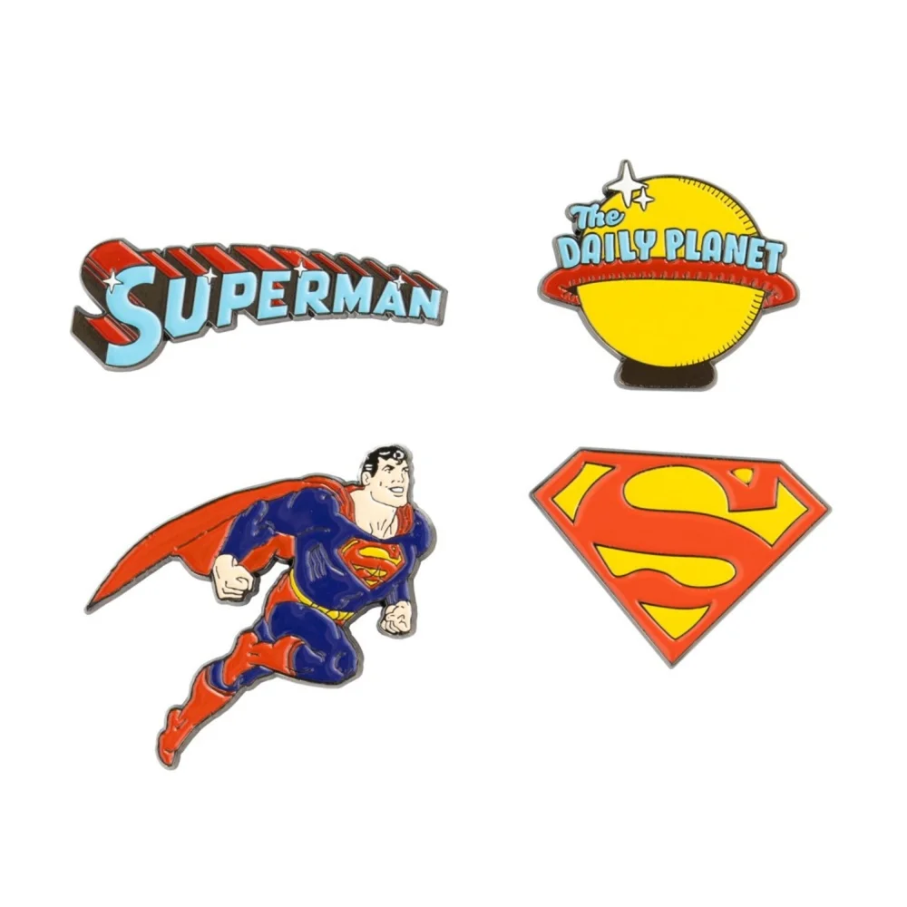 DC Comics Superman 4 Pin Set Image 1