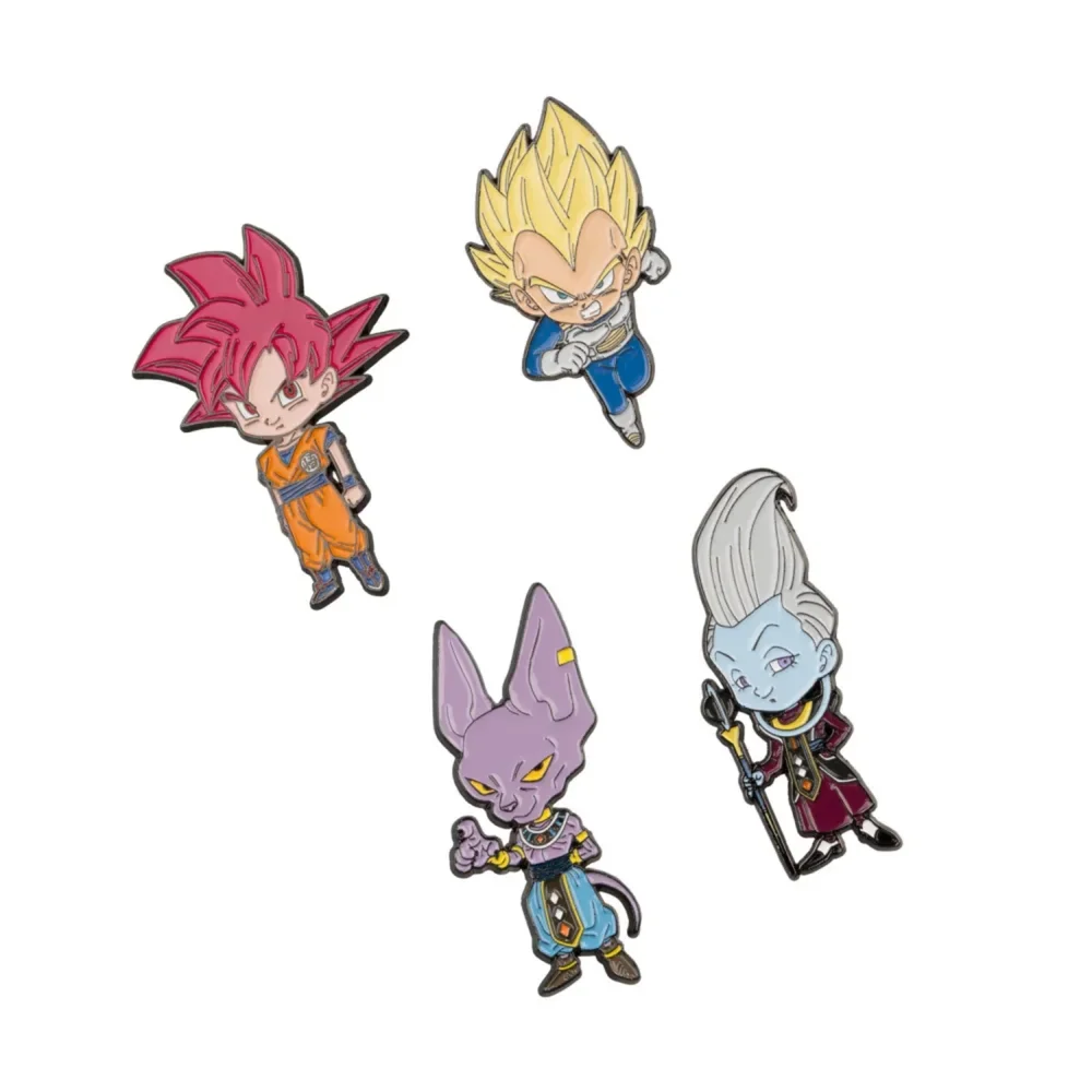 Dragon Ball Super Saga Battle Of Gods 4 Pins Set Image 1