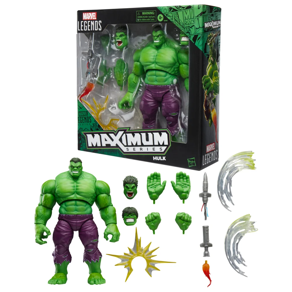 Marvel Legends Maximum Series Hulk, 6" Scale Hulk Comics Collectible Action Figure Image 1