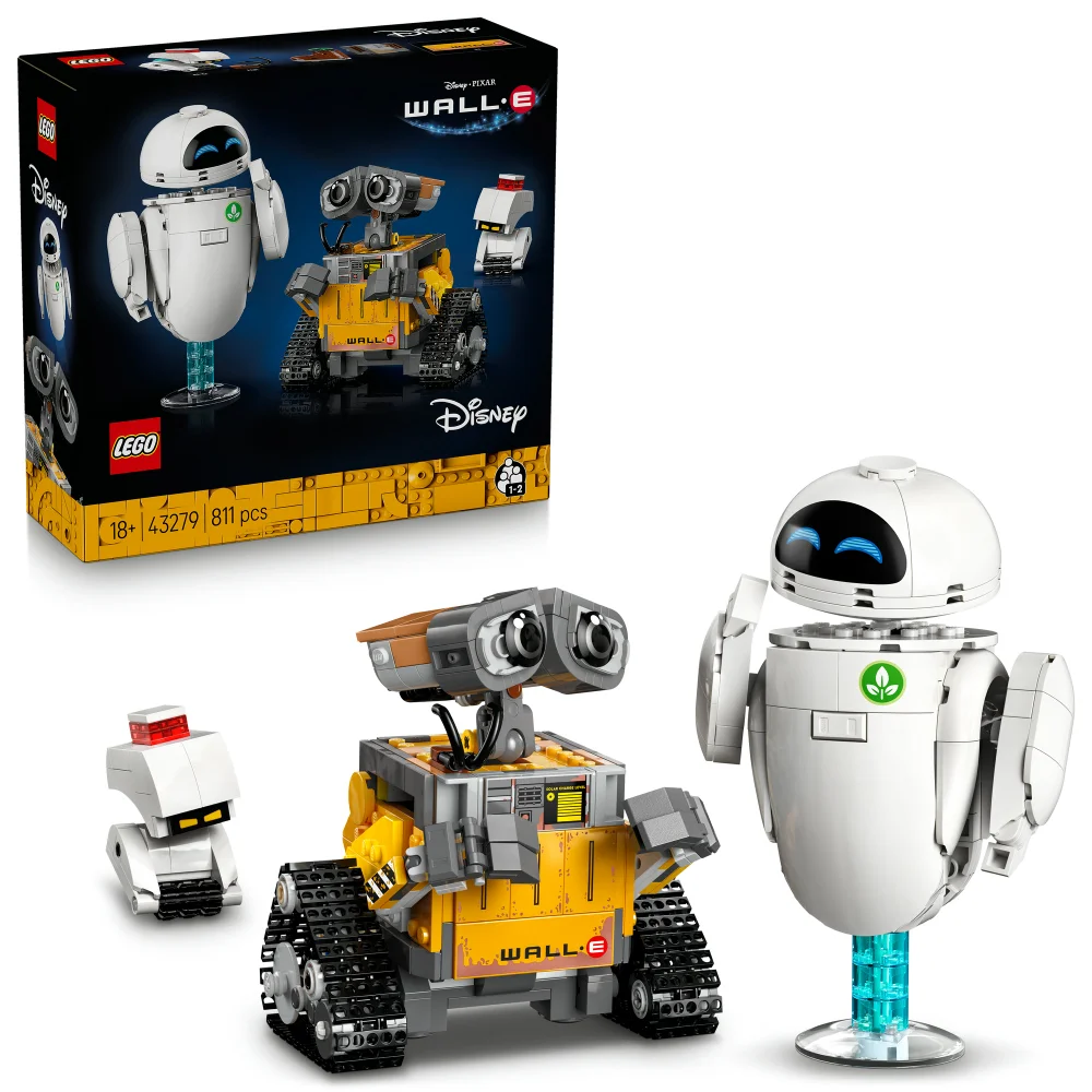 LEGO® ǀ Disney and Pixar WALL-E and EVE Animated Film Building Set 43279 Image 1