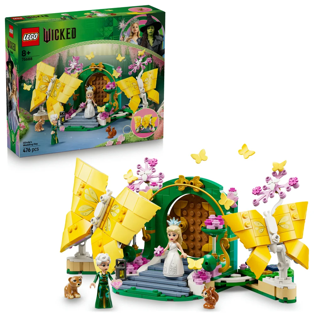 LEGO® Wicked Glinda’s Wedding Day Butterfly Toy for Kids’ Role Play 75688 Image 1