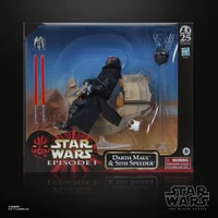 Star Wars The Black Series Darth Maul & Sith Speeder Collectible Action Figure & Vehicle (6”) - undefined undefined