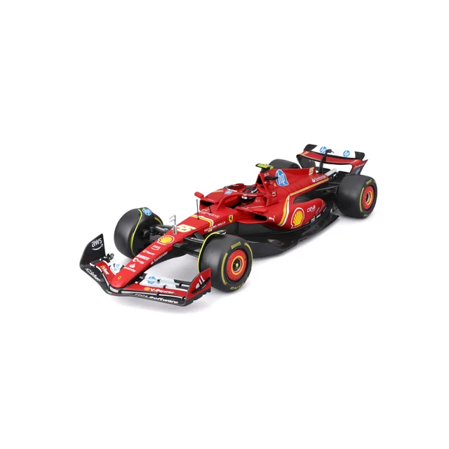 Bburago F1 2024 Ferrari SF-24 Leclerc With Helmet 1:18 Scale Model