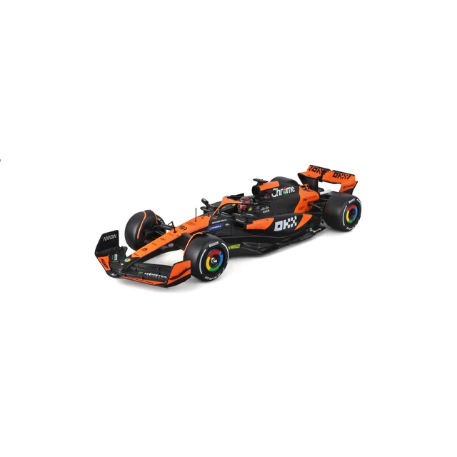 Bburago F1 Mclaren MCL38 2024 With Piastri Helmet 1:24 Scale Model