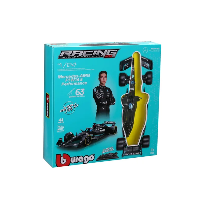 Bburago F1 Mercedes Benz W14 2023 Russell 1:24 Scale Model Kit