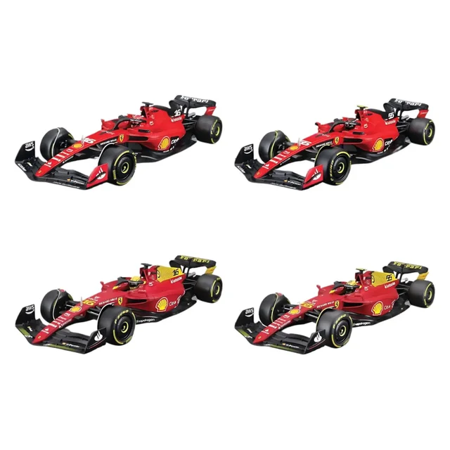 Bburago F1 Ferrari 4 Pack Charles Leclerc Highlights 1:43 Scale Model Set