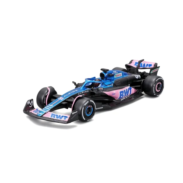 Bburago F1 BWT Alpine F1 Team A523 2023 With Ocon Helmet 1:43 Scale Model