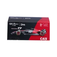 Bburago F1 Alfa Romeo Team Stake C43 2023 With Bottas Helmet 1:43 Scale Model - undefined undefined
