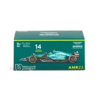 Bburago F1 Aston Martin 2023 AMR23 With Alonso Helmet 1:43 Scale Model - undefined undefined