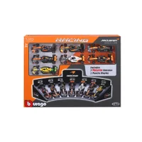 Bburago F1 Mclaren 1:43 Scale Deluxe Gift Set With Display Stand
