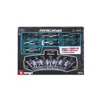 Bburago F1 Mercedes AMG 1:43 Scale Deluxe Gift Set With Display Stand