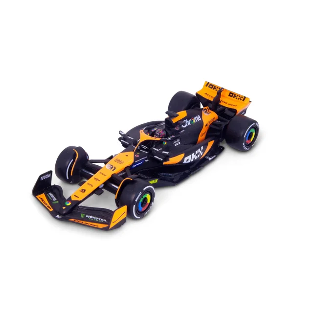 Bburago F1 Mclaren MCL38 2024 With Piastri Helmet 1:43 Scale Model