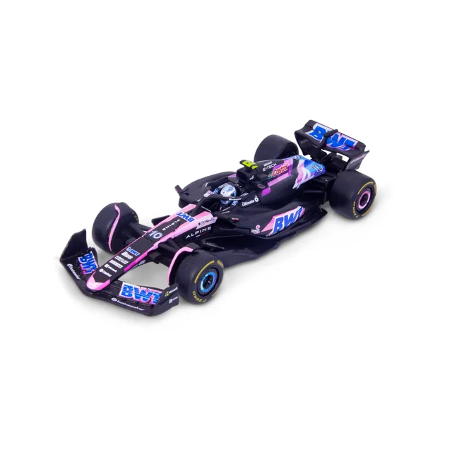 Bburago F1 BWT Alpine F1 Team A524 2024 With Gasly Helmet 1:43 Scale Model