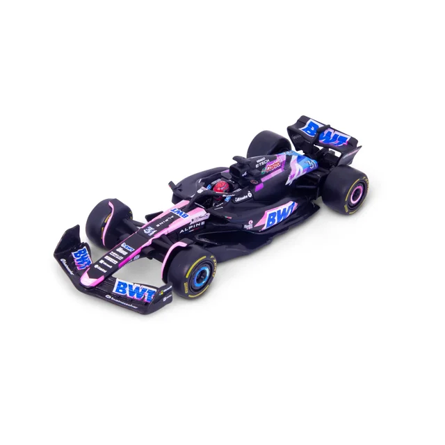 Bburago F1 BWT Alpine F1 Team A524 2024 With Ocon Helmet 1:43 Scale Model
