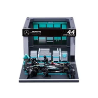 Bburago F1 Mercedes AMG W15 2024 Hamilton 1:43 Scale Pit Pass Diorama - undefined undefined