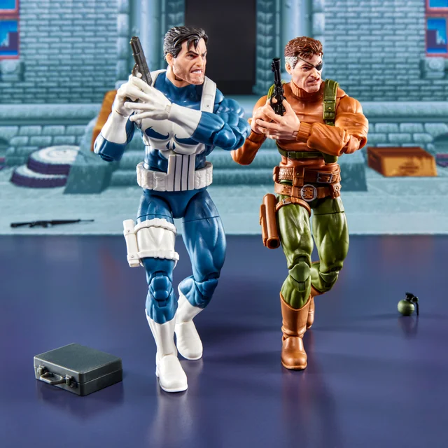 Hasbro Marvel Legends Series Gamerverse Punisher and Nick Fury 6-Inch Action Figures
