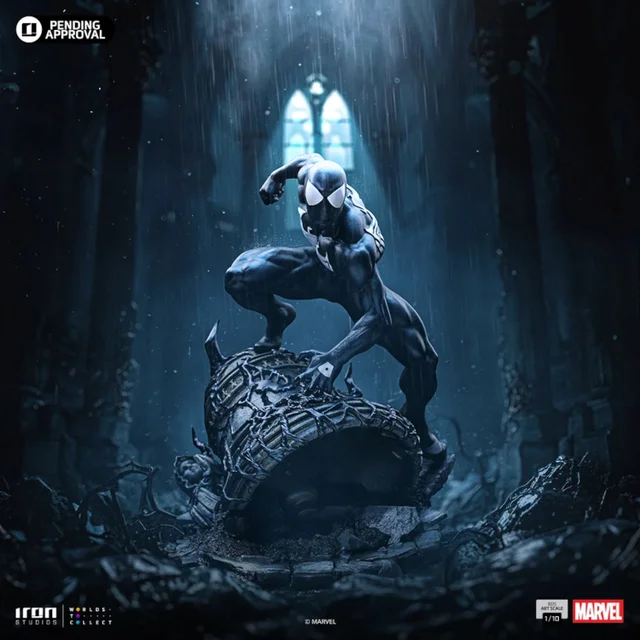 Iron Studios Marvel Comics Spider-Man Black Art Scale 1/10 Statue